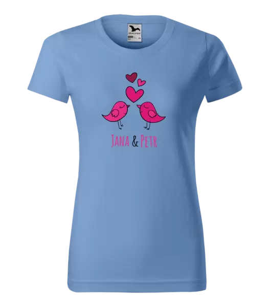 Dámské tričko Ptáčci se jmény