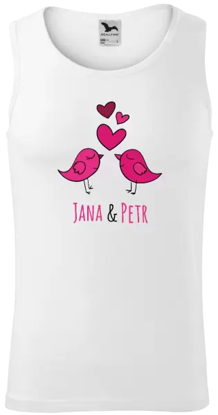 Pánské tílko Ptáčci se jmény