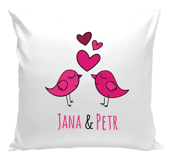 Polštář Ptáčci se jmény
