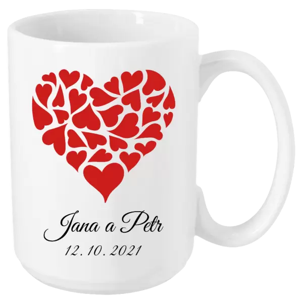 Hrnek Srdce se jmény