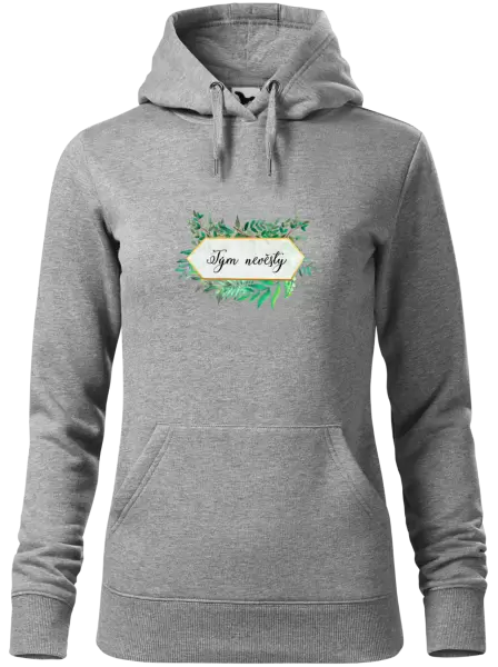Dámská mikina Tým nevěsty - zelené listy