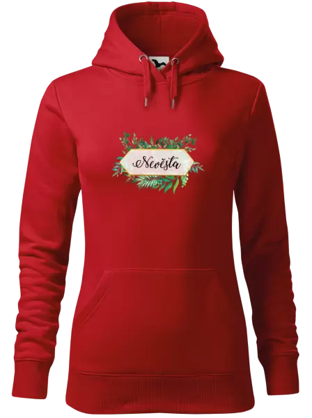 Dámská mikina Nevěsta zelené listy