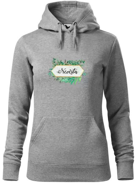 Dámská mikina Nevěsta zelené listy