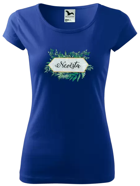 Dámské tričko Nevěsta zelené listy