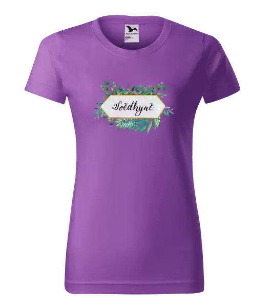 Dámské tričko Svědkyně zelené listy