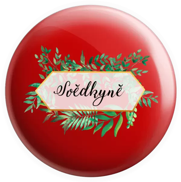 Placka Svědkyně zelené listy