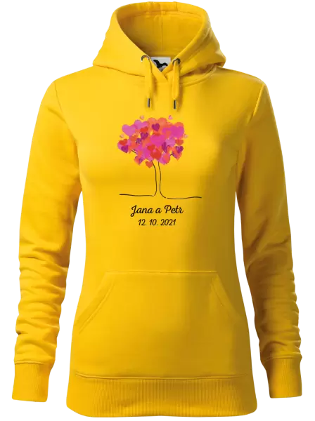 Dámská mikina Strom se jmény