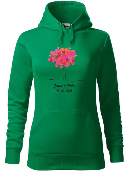 Dámská mikina Strom se jmény