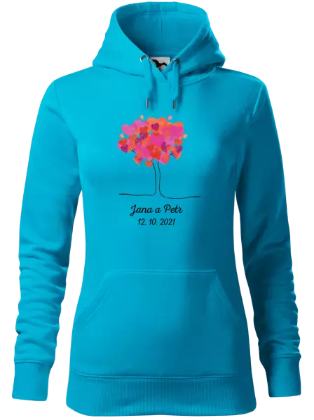 Dámská mikina Strom se jmény