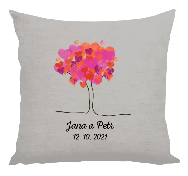 Polštář Strom se jmény