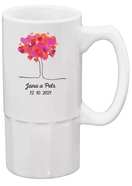 Půllitr Strom se jmény