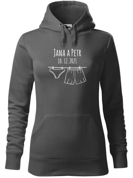 Dámská mikina Spodní prádlo se jmény