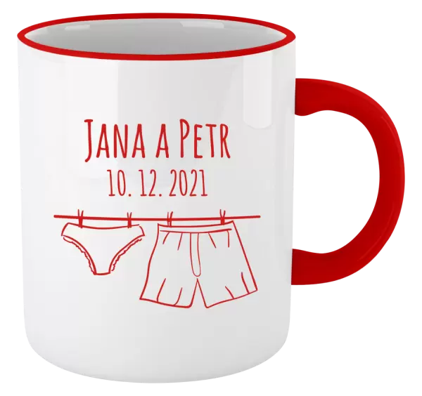 Hrnek Spodní prádlo se jmény
