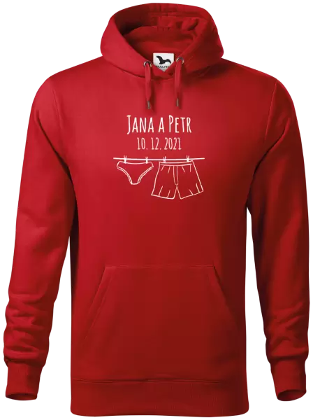 Pánská mikina Spodní prádlo se jmény