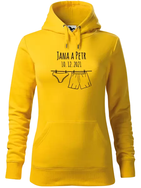 Dámská mikina Spodní prádlo se jmény