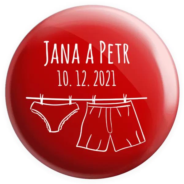 Placka Spodní prádlo se jmény