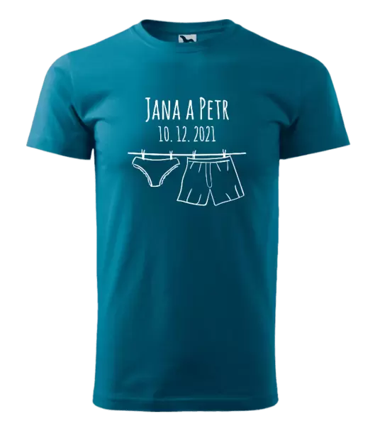 Pánské tričko Spodní prádlo se jmény