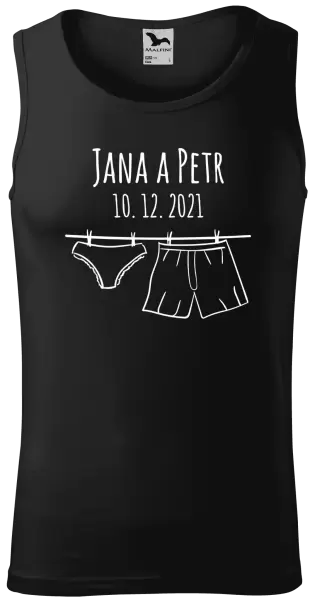 Pánské tílko Spodní prádlo se jmény