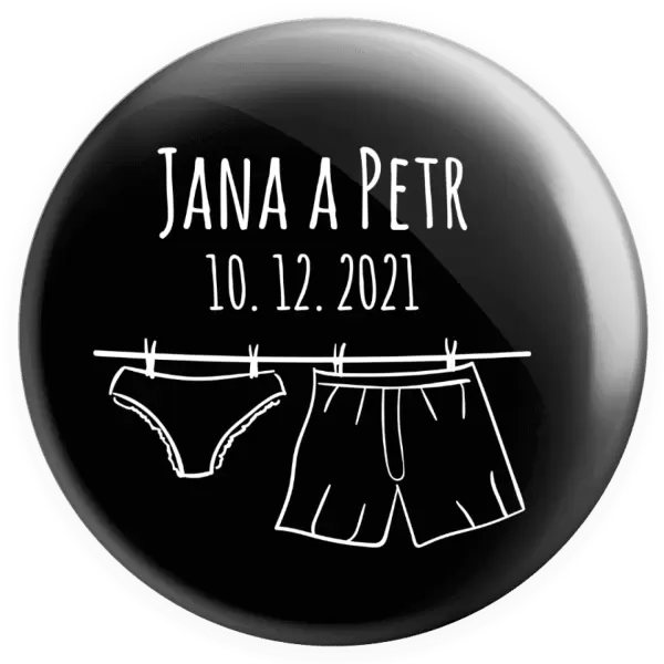 Placka Spodní prádlo se jmény