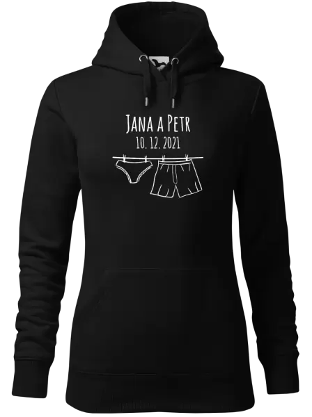 Dámská mikina Spodní prádlo se jmény
