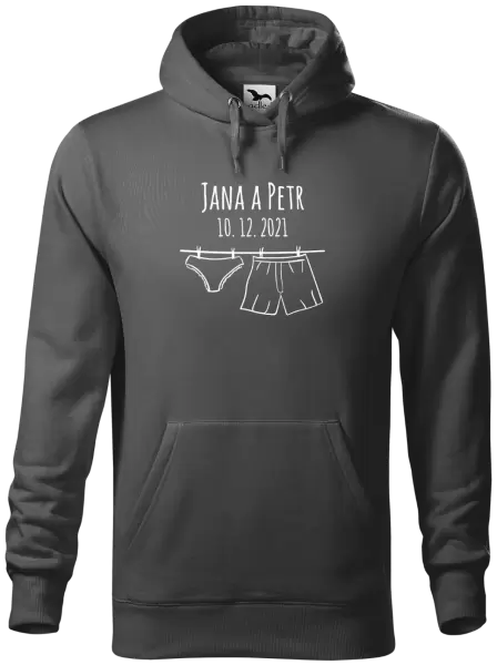 Pánská mikina Spodní prádlo se jmény