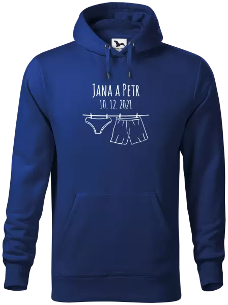 Pánská mikina Spodní prádlo se jmény