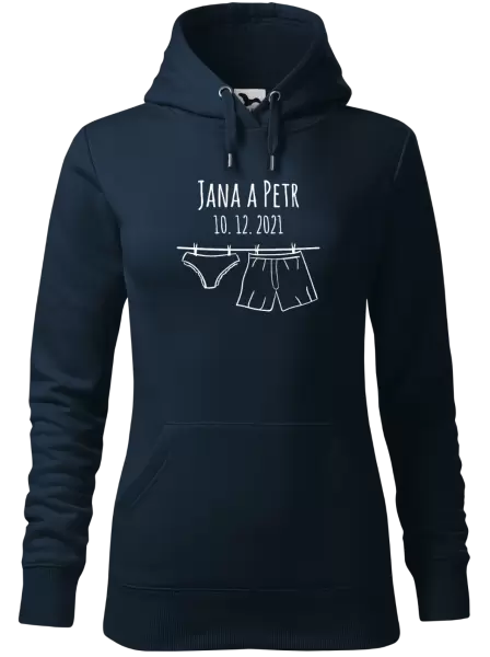 Dámská mikina Spodní prádlo se jmény
