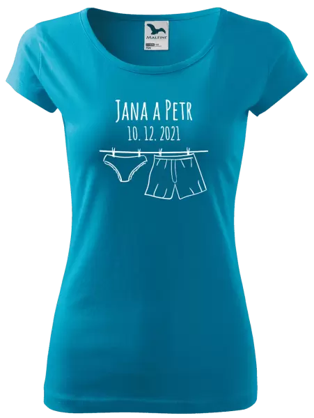 Dámské tričko Spodní prádlo se jmény