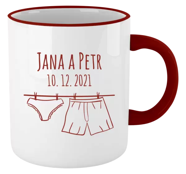 Hrnek Spodní prádlo se jmény