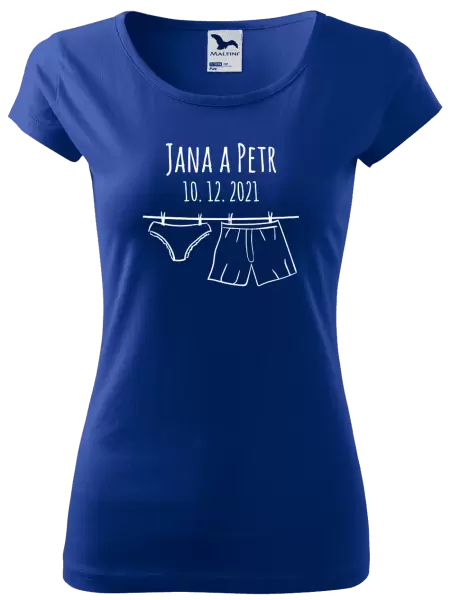 Dámské tričko Spodní prádlo se jmény