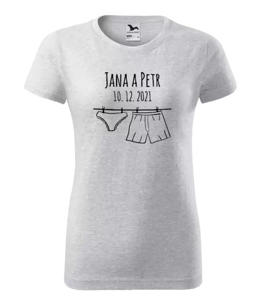 Dámské tričko Spodní prádlo se jmény