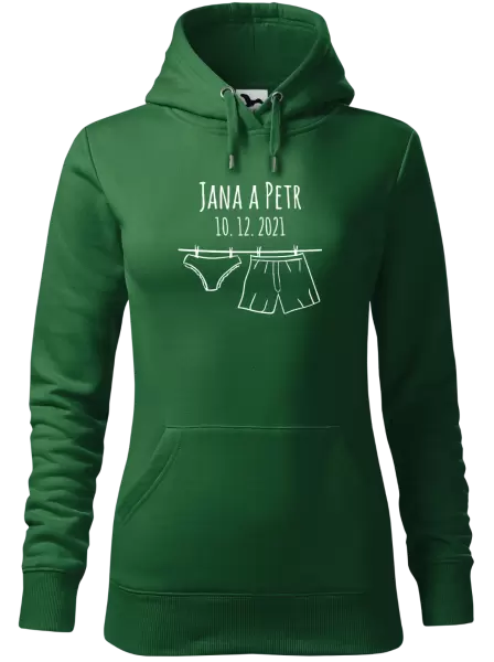 Dámská mikina Spodní prádlo se jmény