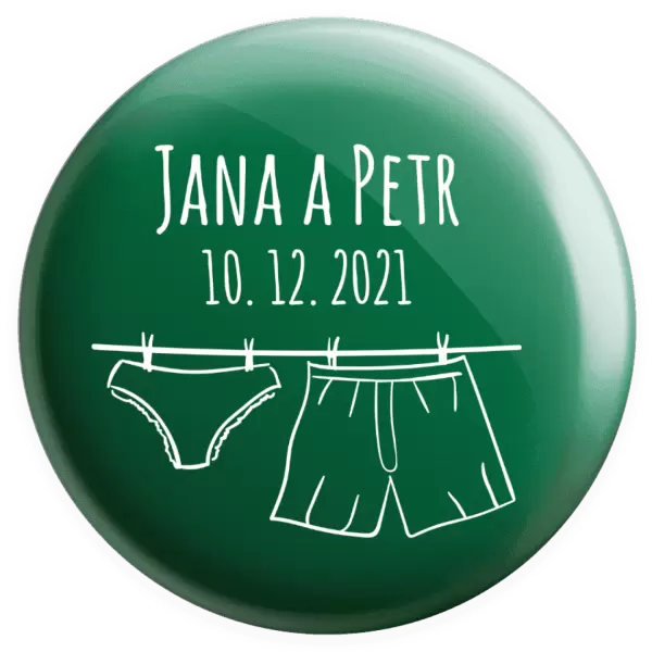 Placka Spodní prádlo se jmény