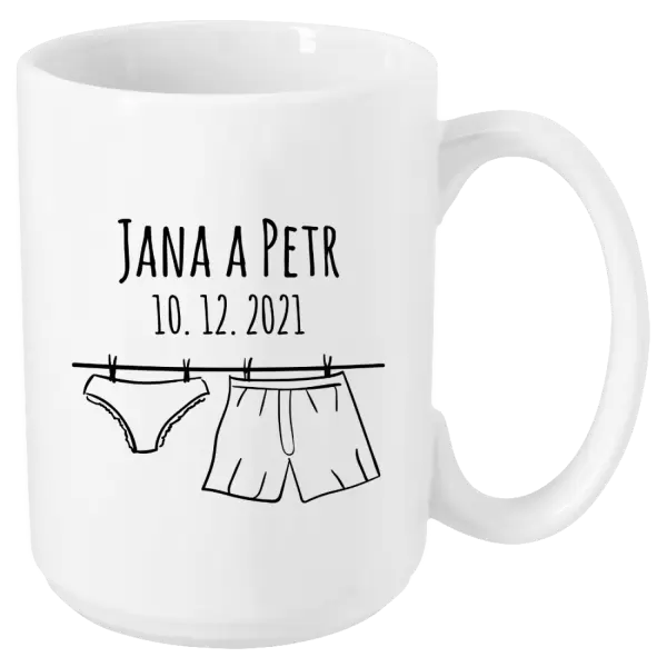 Hrnek Spodní prádlo se jmény