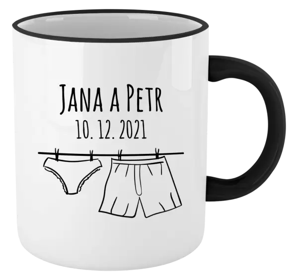 Hrnek Spodní prádlo se jmény