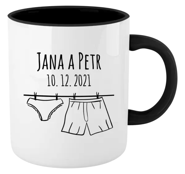 Hrnek Spodní prádlo se jmény