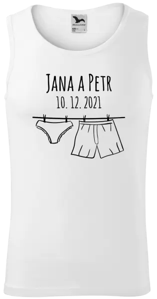 Pánské tílko Spodní prádlo se jmény