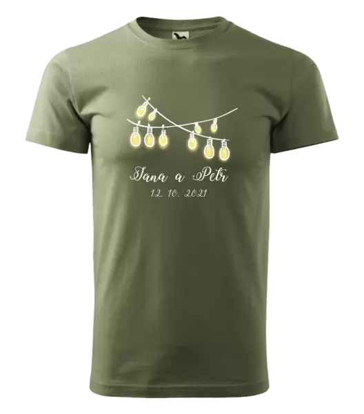 Pánské tričko Světýlka se jmény