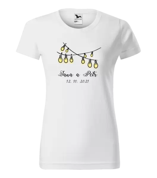 Dámské tričko Světýlka se jmény