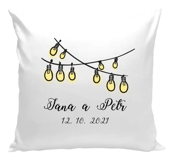 Polštář Světýlka se jmény