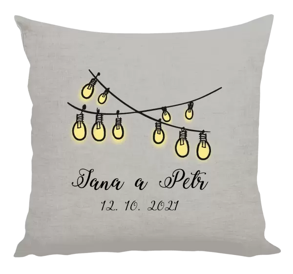 Polštář Světýlka se jmény