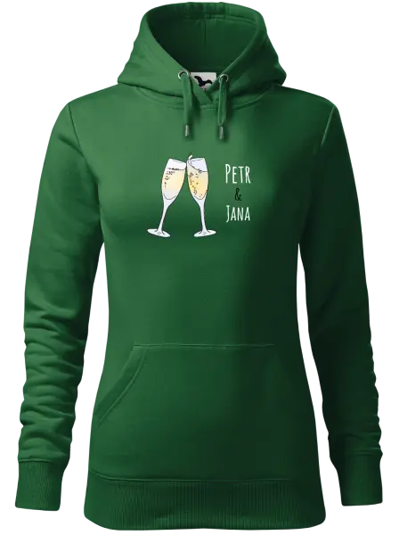 Dámská mikina Skleničky se jmény