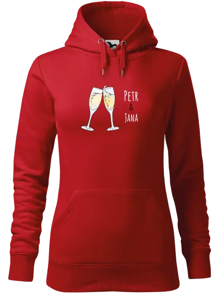 Dámská mikina Skleničky se jmény