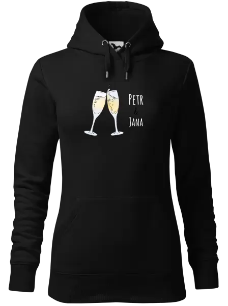 Dámská mikina Skleničky se jmény