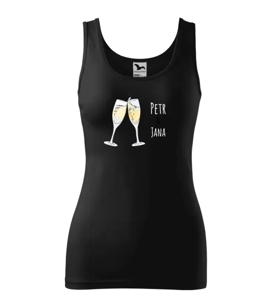 Dámské tílko Skleničky se jmény