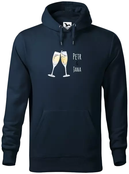 Pánská mikina Skleničky se jmény