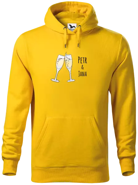 Pánská mikina Skleničky se jmény