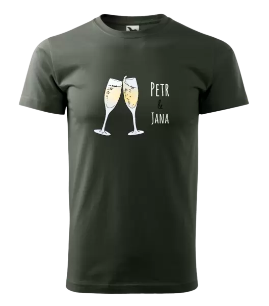 Pánské tričko Skleničky se jmény