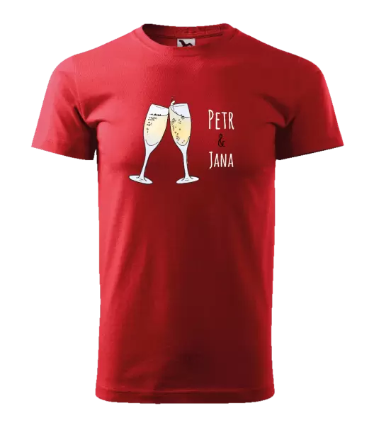 Pánské tričko Skleničky se jmény