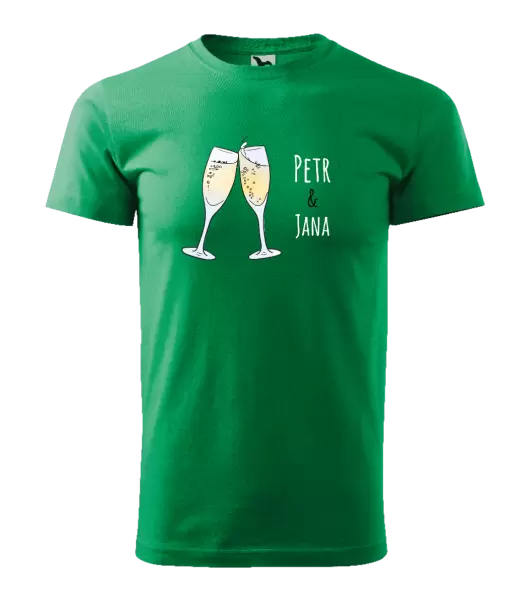 Pánské tričko Skleničky se jmény